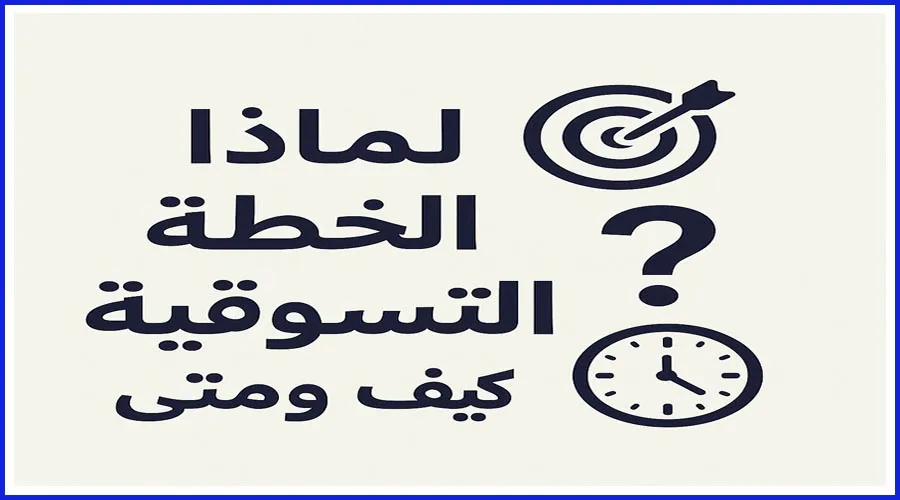 لماذا الخطة التسويقية كيف ومتي